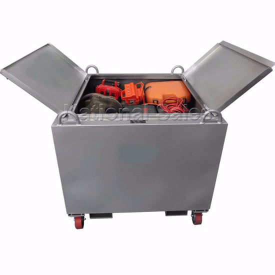 Site Tool Cabinet Box Crane Cage 1500 Kg WLL | Waste Bins | Forklift ...