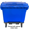 Picture of 660 Litre Wheelie Bin Blue with Rotator Base