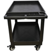 Picture of 2 Tier Plastic Parts Order Picking Trolley 250kg 920x620mm