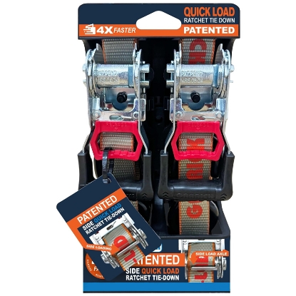 Picture of Bulk Quantity Quick Load Ratchet Tie Down Straps 2.5T 50mm x 9m - 24 Quantity